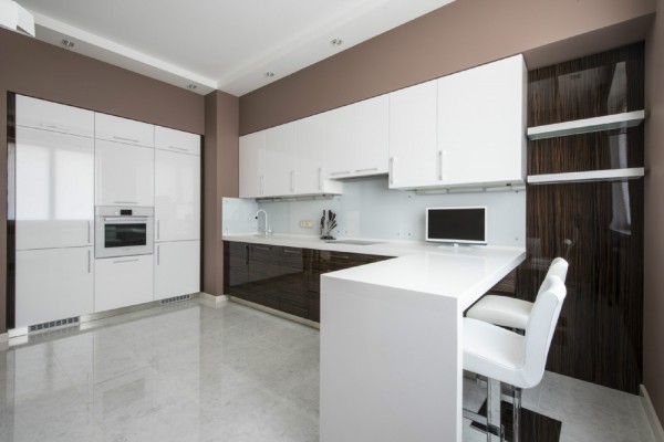 莫斯科简约大气的灰褐色调公寓装修设计