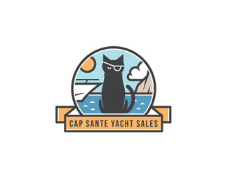 50款猫为题材的logo设计欣赏