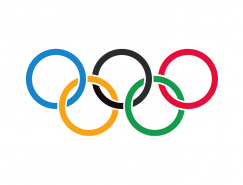 奥林匹克五环会徽标志矢量图