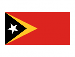 东帝汶国旗矢量图