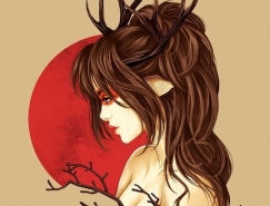 Kyoux前卫风格的肖像插画欣赏