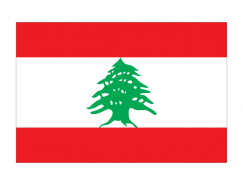 黎巴嫩国旗矢量图