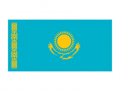 哈萨克斯坦国旗矢量图