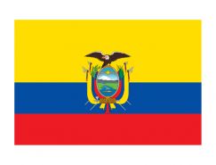 厄瓜多尔国旗矢量图