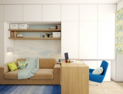 淡雅舒适的现代小户型装修设计