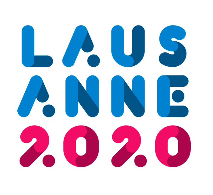 瑞士洛桑申办2020年冬季青奥会标识