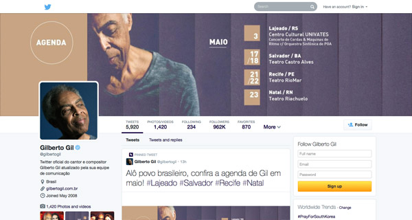 @gilbertogil new Twitter profile