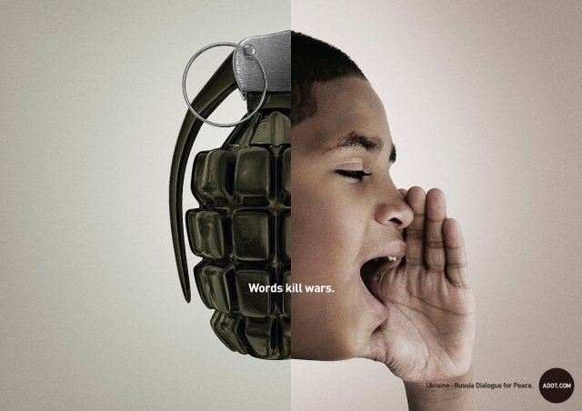 对话消灭战争:Adot公益广告欣赏