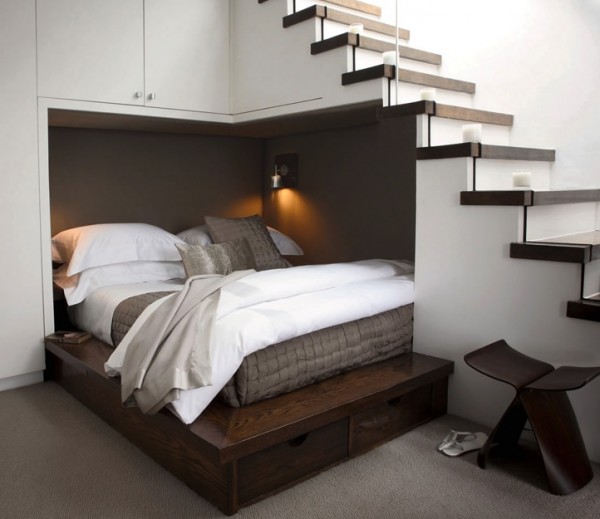 床和卧室巧妙的空间利用实例欣赏