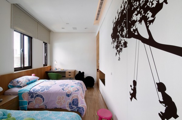 台湾简约别致的复式公寓设计