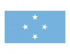 密克罗尼西亚国旗矢量图