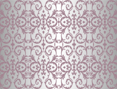 紫色花纹装饰图案背景矢量素材(2)