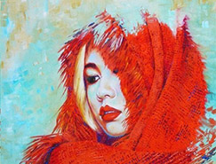 Wlodzimierz Kuklinski女性肖像插画