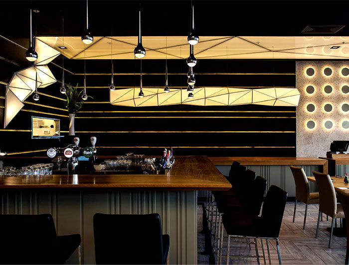 时尚的悬浮折纸灯:特拉维夫One sushi寿司餐厅
