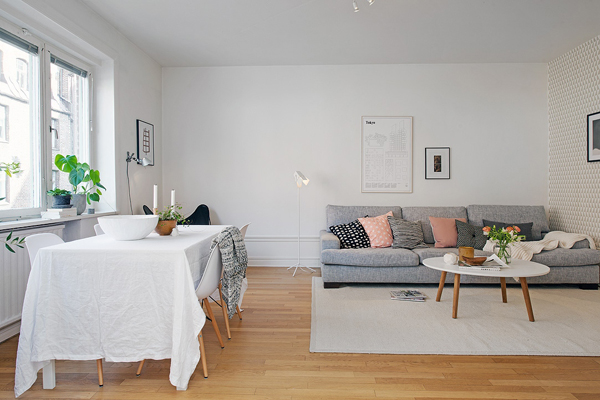 斯德哥尔摩白色简约风格公寓设计