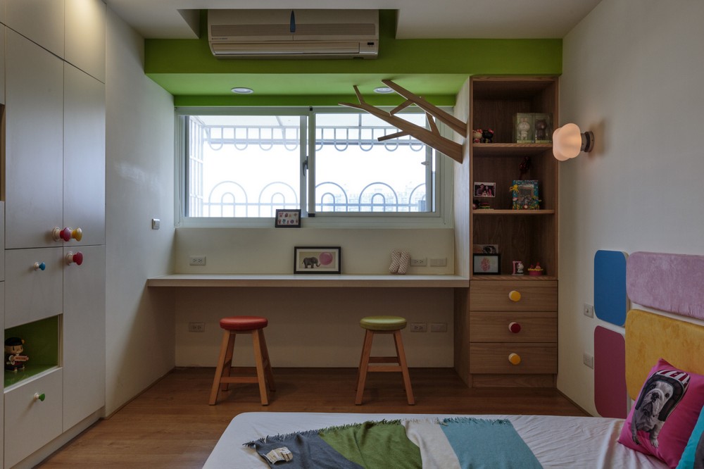 活跃的色彩:台湾265平米现代简约大宅设计