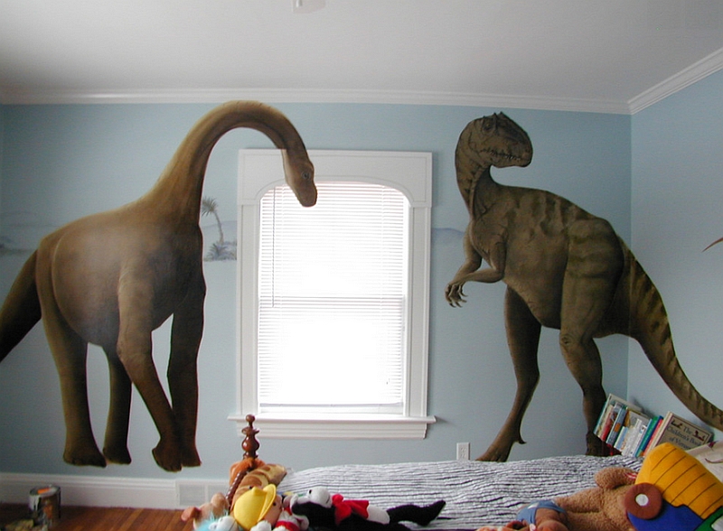 恐龙主题儿童房设计欣赏