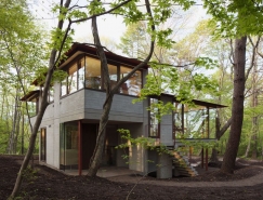 日本长野树林中的K别墅