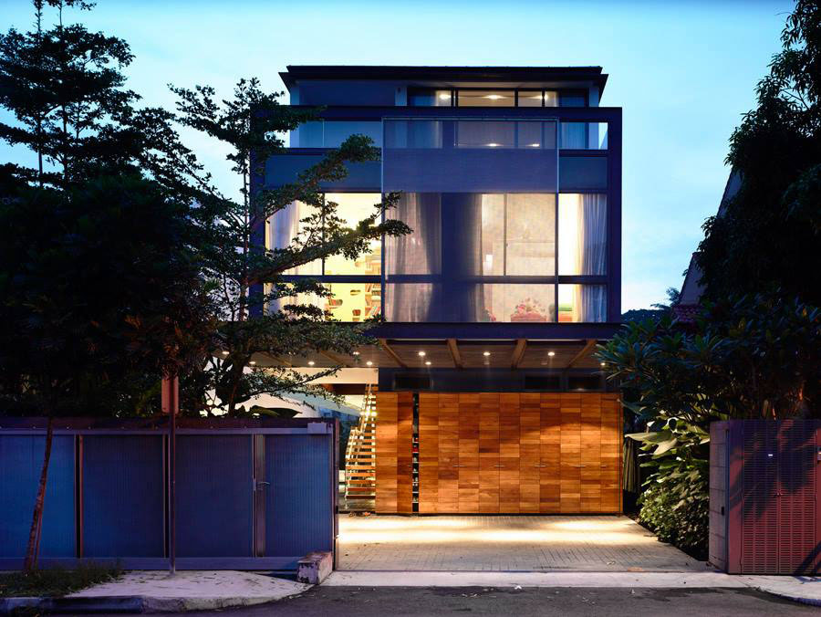 新加坡开放式空间的现代住宅设计