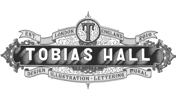 Tobias Hall创意手绘字体设计