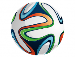 2014巴西世界杯足球矢量素材