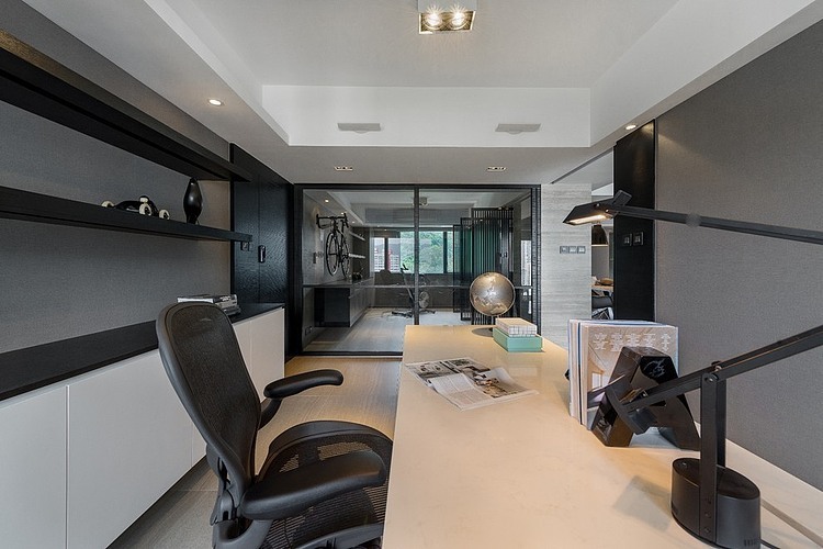 香港Tai Wai 230平米现代灰色公寓设计