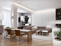 Azovskiy Pahomova:豪华舒适的现代公寓设计欣赏