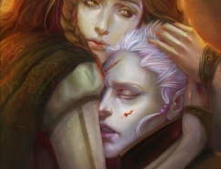 MirageMari肖像插画作品