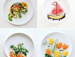 Lauren Purnell創新食物拚盤藝術畫