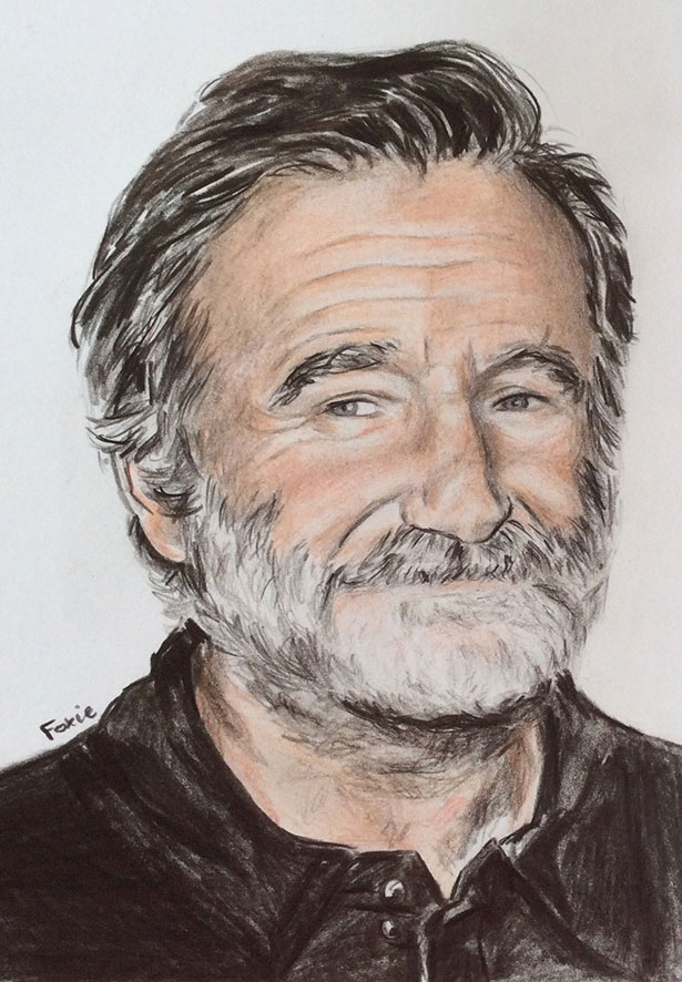 插画作品欣赏:致敬喜剧大师罗宾·威廉姆斯(Robin Williams)