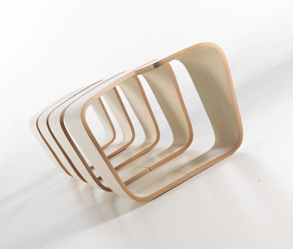 DNA螺旋概念长椅设计