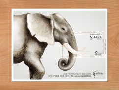 Guertlerbachmann:野生动物保护创意邮票设计欣赏