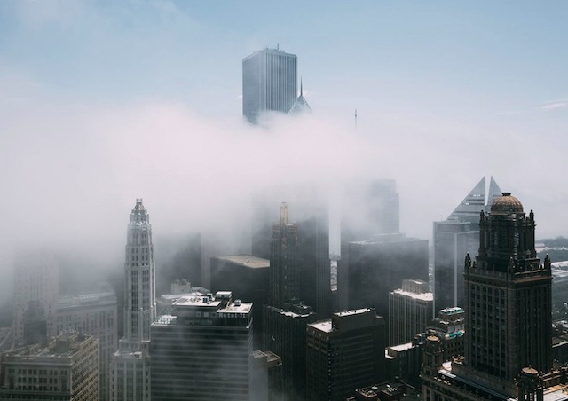 Michael Salisbury摄影作品:雾中芝加哥