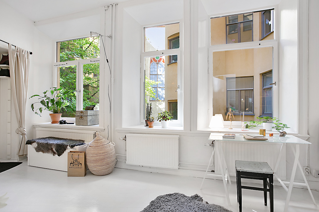 哥德堡50平米纯白公寓设计
