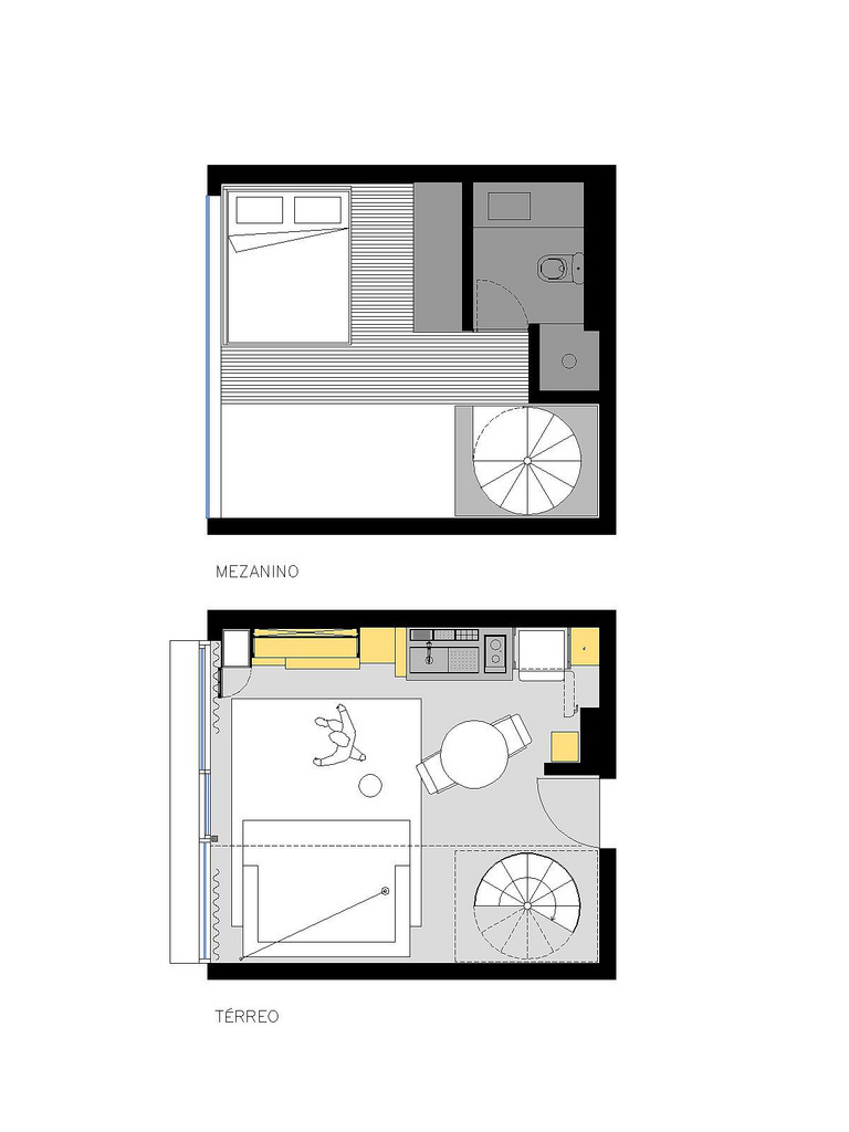 圣保罗36平米Loft小公寓设计