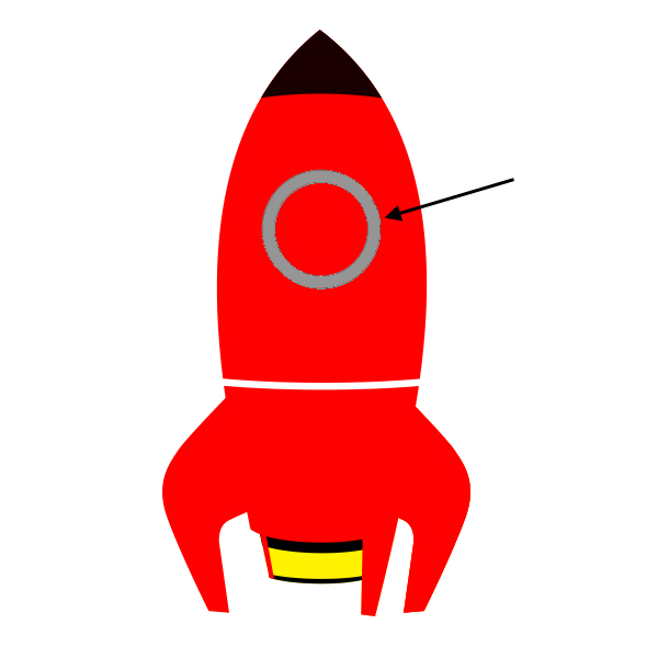 手把手教你打造精致的红色卡通小火箭