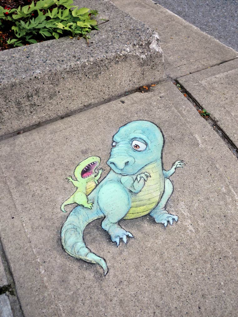 David Zinn创意街头涂鸦艺术
