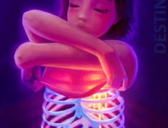 DestinyBlue肖像插画作品