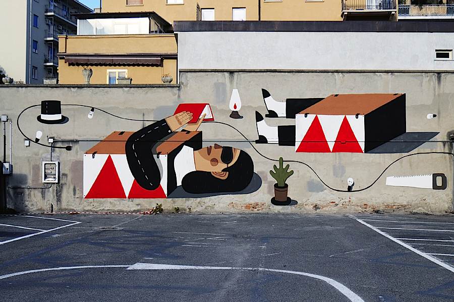 Agostino Lacurci街头涂鸦艺术作品