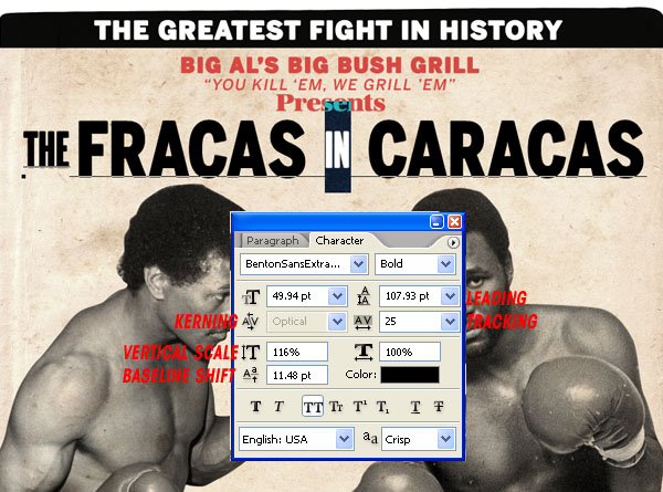 Photoshop中创建复古的拳击海报教程