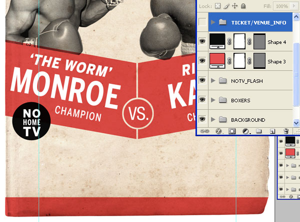 Photoshop中创建复古的拳击海报教程