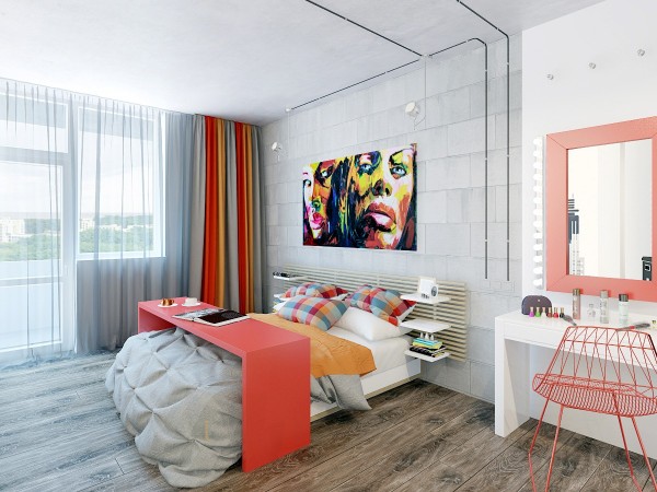 跳跃的色彩点缀:乌克兰2个精致创意的公寓欣赏