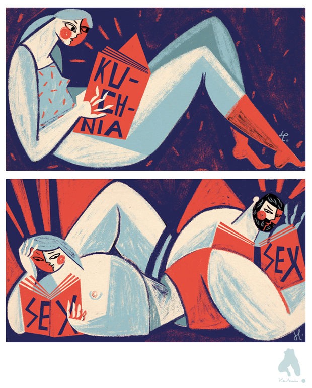 Gosia Herba女性杂志插画设计