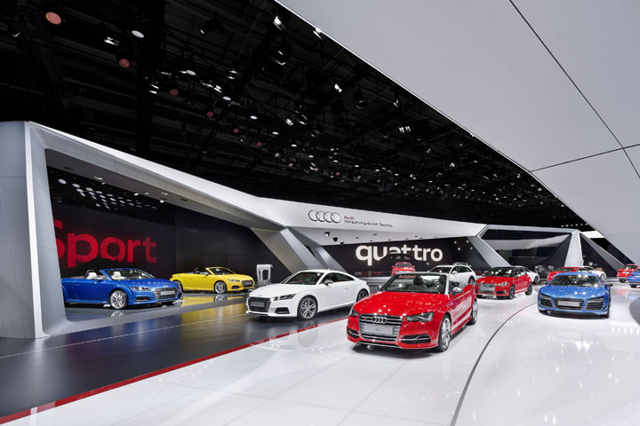 巴黎车展：Audi奥迪展台设计
