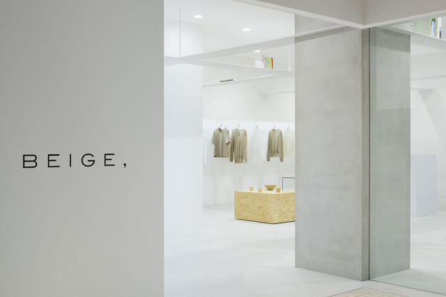 时尚品牌BEIGE东京概念店设计