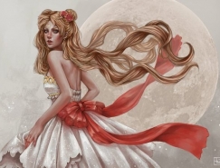 菲律宾Abbii肖像插画作品