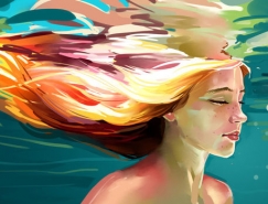 MANG BO肖像插画作品