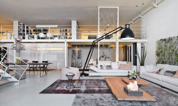 三个时尚艺术家的创意Loft住宅设计
