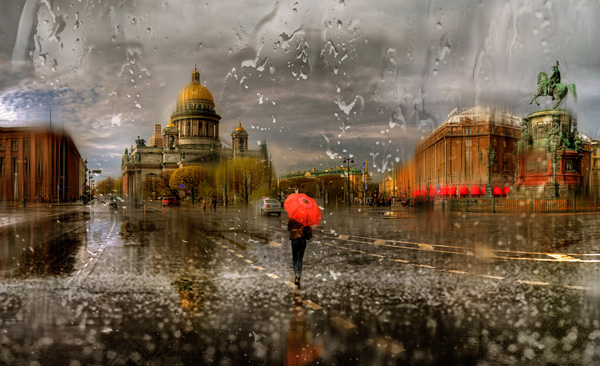 Eduard Gordeev镜头下的雨中街景