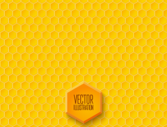 精致蜂窝无缝背景矢量素材